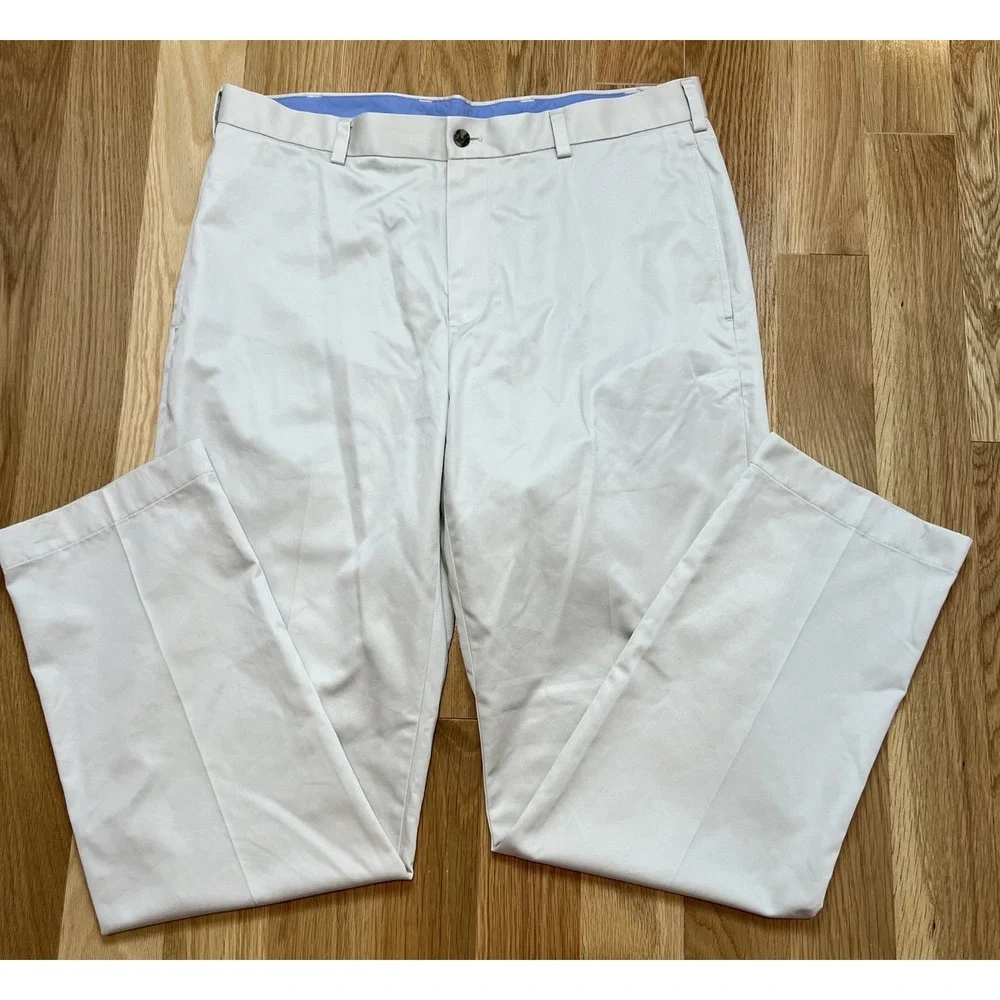 Brooks Brothers Mens Light Weight Advantage Chino Clark Sand 36x32 - Picture 1 of 9